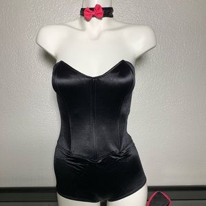 Playboy bunny costume with bow tie and ears